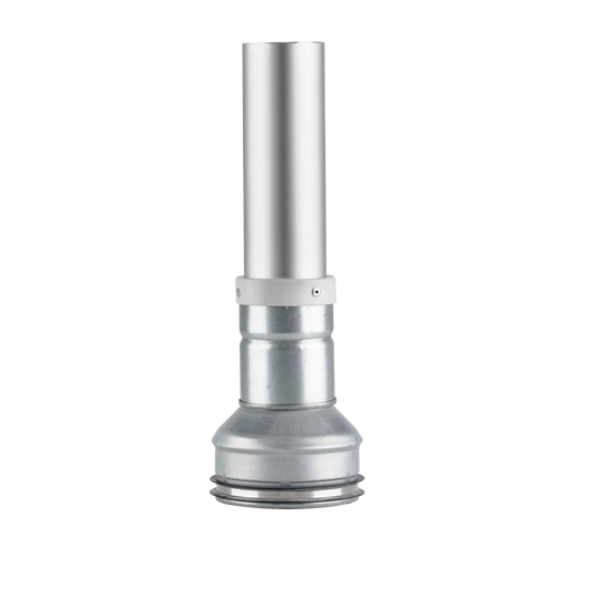Fast base med spjæld L-150mm (ikke drejbar) - Ø57